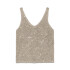 VMLEILANI FLOWER SL V-NECK TOP Cement
