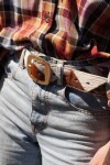 Ajedrez Belt Blanco / Marrón