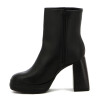 Bota Mujer Beira Rio Taco 11cm Plataforma 3cm Negro