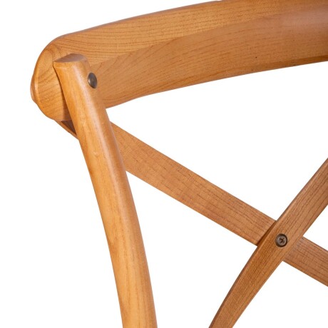SILLA DE COMEDOR MADERA NATURAL-BEIGE CRUCETA