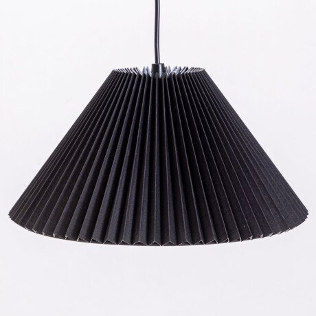 LÁMPARA DE TECHO NEGRO METAL PLEATING
