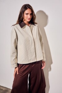 Trench Cuadros Nácar