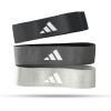 Mini bandas elásticas 3 resistencias Adidas Logo Nuevo Gris