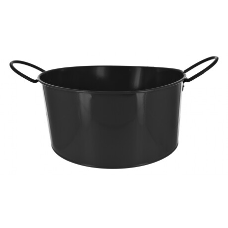Balde de metal negro para botellas 30x14cm Balde de metal negro para botellas 30x14cm