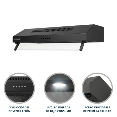 Extractor Purificador Nubia 60 cm Extractor Purificador Nubia 60CM de Negro