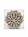 ADORNO GOLGANTE COPO DE NIEVE 10 PCS DORADO