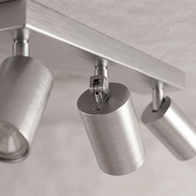 AASOL30 Luminaria de Techo Leticia Triple Plateado
