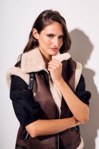 Chaleco Gamulan Marron