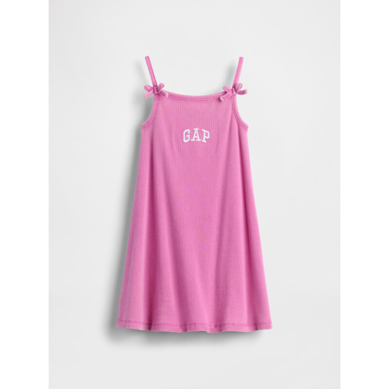 IE FRCH BOW STRAP LOGO DRESS STANDOUT PINK