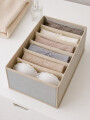 CAJA ORGANIZADORA ROPA INTERIOR CRUDO