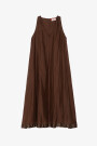 VESTIDO ARRUGADO Marron