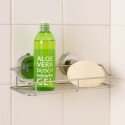 Repisa Soporte para Baño Cocina con Ventosa Acero Inoxidable PLATEADO