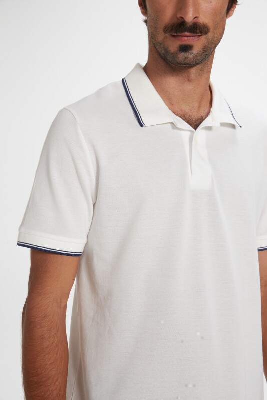 CAMISA POLO MM MASC OFF WHITE