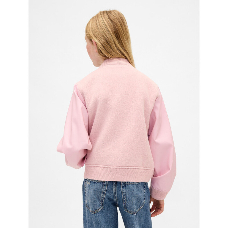 WOOL BOMBER PURE PINK