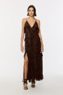 VESTIDO VOLADOS Marron