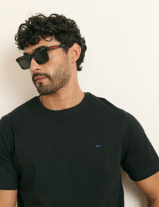 520658 T-SHIRT HARRINGTON LABEL Negro