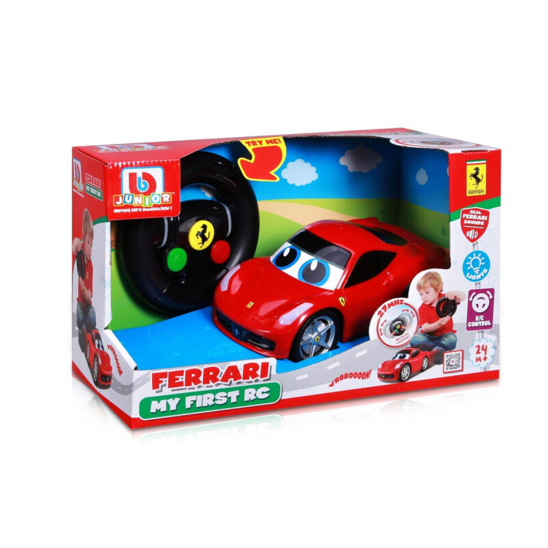 Auto Bburago Junior Ferrari Mi Primer Vehículo de Control Remoto Auto Bburago Junior Ferrari Mi Primer Vehículo de Control Remoto
