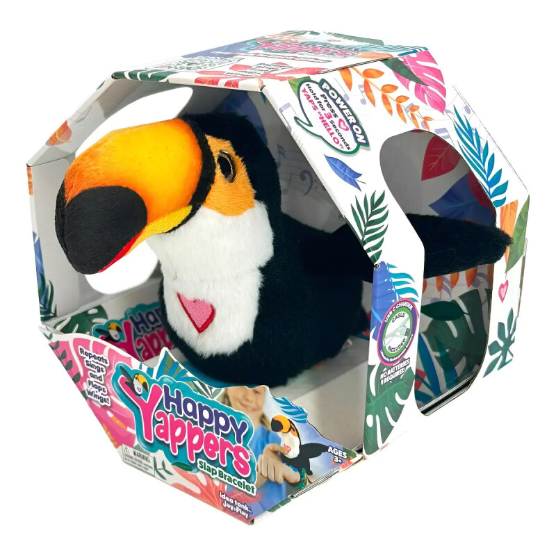 Peluche Pulsera Happy Yappers Mascota Interactiva Tucan Peluche Pulsera Happy Yappers Mascota Interactiva Tucan