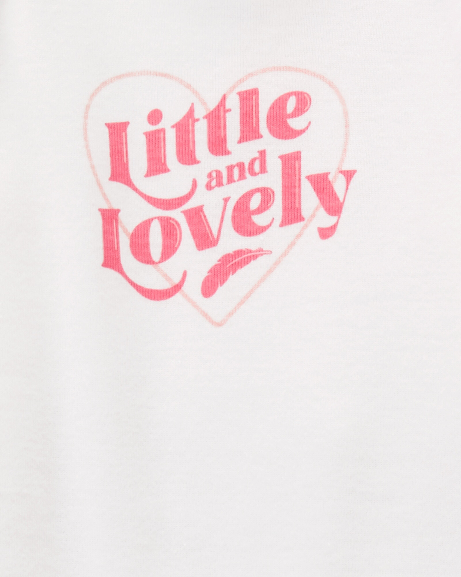 Set tres piezas de algodón, pijama con pie, calza y body, diseño cisne Sin color