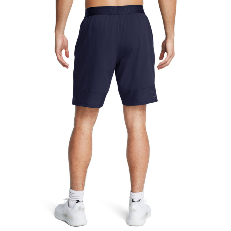 UA Vanish Woven 8in Shorts-ORG BLU-410