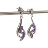 Caravana gota asimétrica - plata 925 - zirconias - CA8426 conpiedra