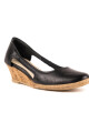 Zapato Taco Corrido Cuero Negro