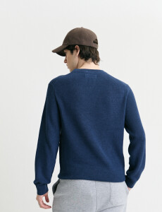 470986 SWEATER HARRINGTON LABEL Azul Piedra