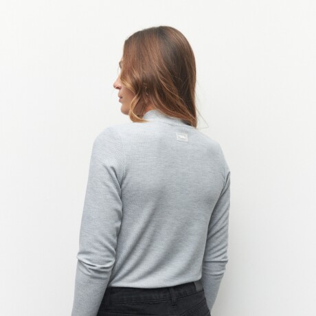 POLERA MARCIA Gris Melange