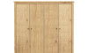 Ropero 4 Puertas 4 Cajones Madera Natural - Mari Miel