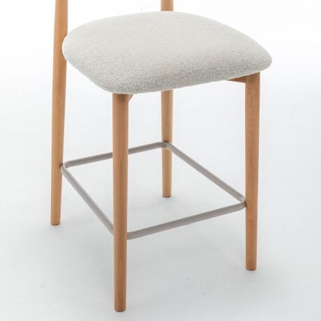 BUTACA BAR MADERA-Y-METAL NATURAL-BEIGE SARAH