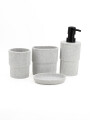 BAÑO SET 4 PCS CEMENTO GRIS