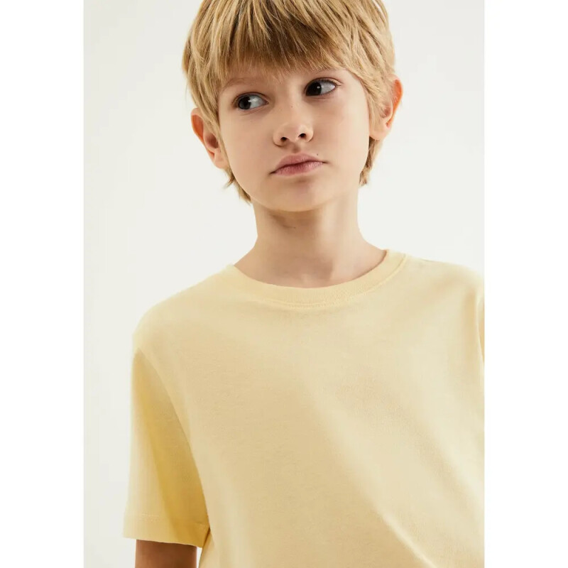 CAMISETA MM MASC AMARELO CLARO