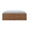 Cama Madera Maciza Con Cajones - 2 plazas - Linea Beauty Amendoa