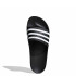 Chanclas de Hombre Adidas Adilette Aqua Negro - Blanco
