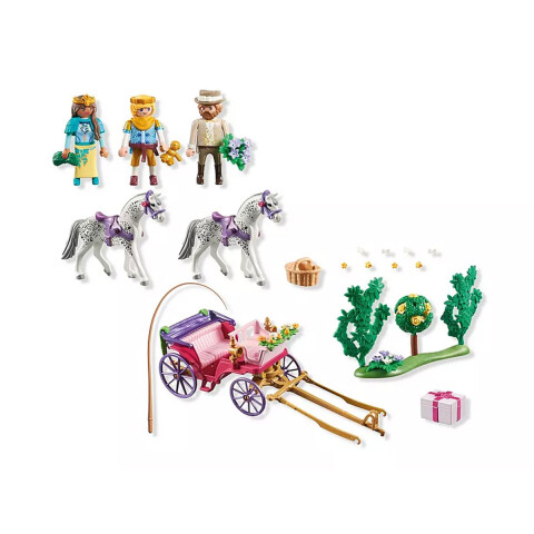 Princesa en Carruajes con Caballos Playmobil 97 Piezas U