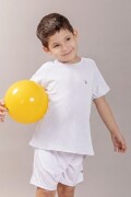 Remera Infantil. Blanco