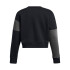 Essential Fleece Crop Crew-BRN BLK-001