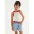 SHORTS FEM AZUL CLARO