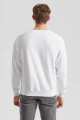 Buzo deportivo clásico escote redondo - UNISEX BLANCO