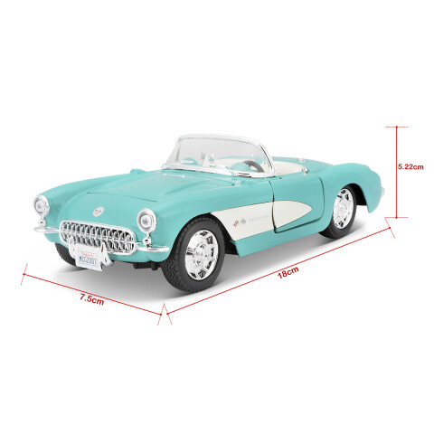 Auto de Colección Maisto 1957 Chevrolet Corvette Escala 1:24 U