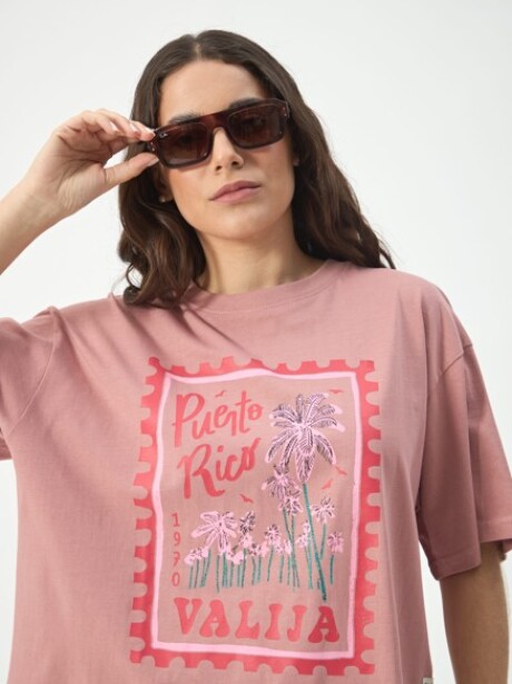 REMERA PUERTO RICO ROSA