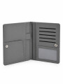 PORTAPASAPORTE GRIS