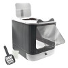 Caja Sanitaria Para Gato Puerta Bandeja Extraíble Y Pala Caja Sanitaria Para Gato Puerta Bandeja Extraíble Y Pala