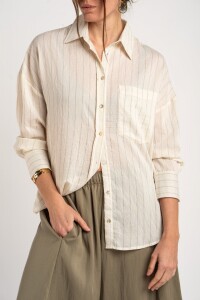 Camisa Rayada Nácar