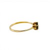Anillo Flor-Oro Bajo-Piedra Zafiro y Zirconia-AN8125 conpiedra
