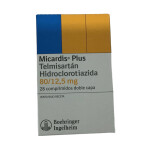 MICARDIS PLUS 80/12,5 MG. CJ X 28 COMP. única
