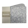 Juego De Sábanas Bukara Queen - Flor Gris Juego De Sábanas Bukara Queen - Flor Gris