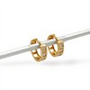 Caravanas Aros de Zirconias oro- Oro bajo - Zirconia - CA8100 conpiedra