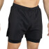 SHORT MEN POLY VERLAST 2-IN-1 URBAN 5"-BK NEGRO