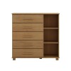 Cómoda Finestra 5 Cajones 1 Puerta Freijo 2251FN OURO Cómoda Finestra 5 Cajones 1 Puerta Freijo 2251FN OURO